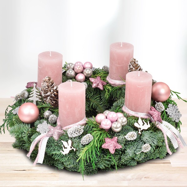 Premium Adventskranz Eiszeit O 30cm Blumenversand Bluvesa De Blumen Online Verschicken